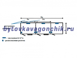 Вагончик для жилья 9м